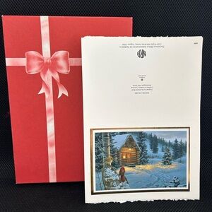 Vintage NRA Winter Colors Card Set Of 20 Cards Envelopes Original Box